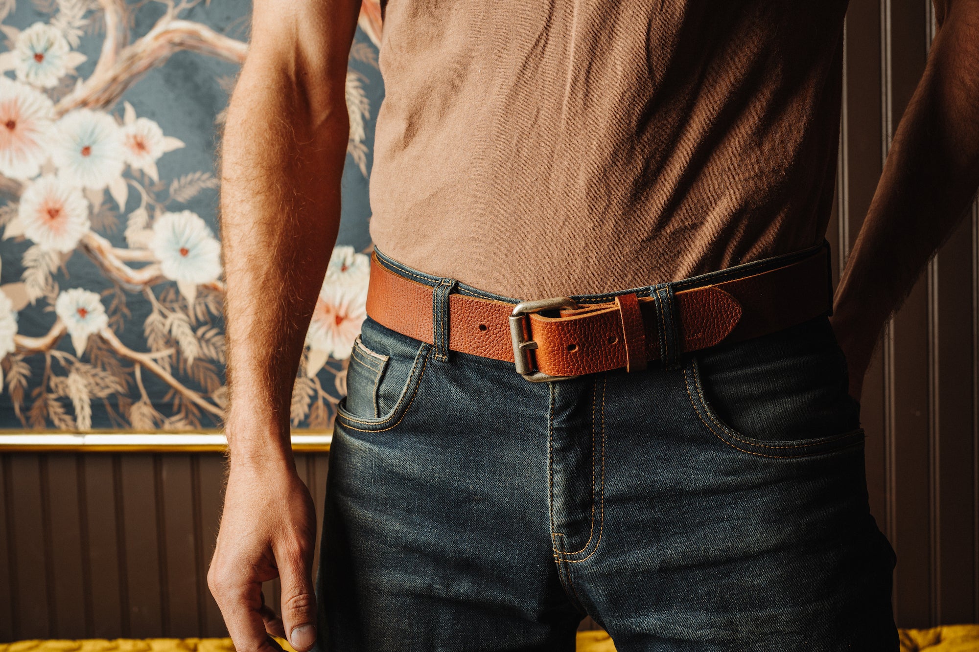 Full Grain Leather Belts & Suspenders