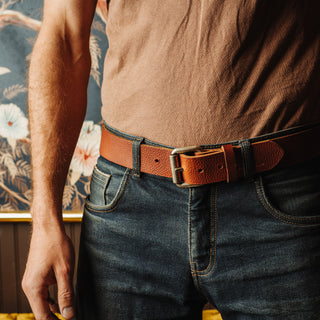 Full Grain Leather Belts & Suspenders