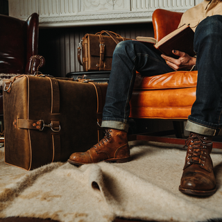 Full Grain Leather Duffle Bags & Suitcases