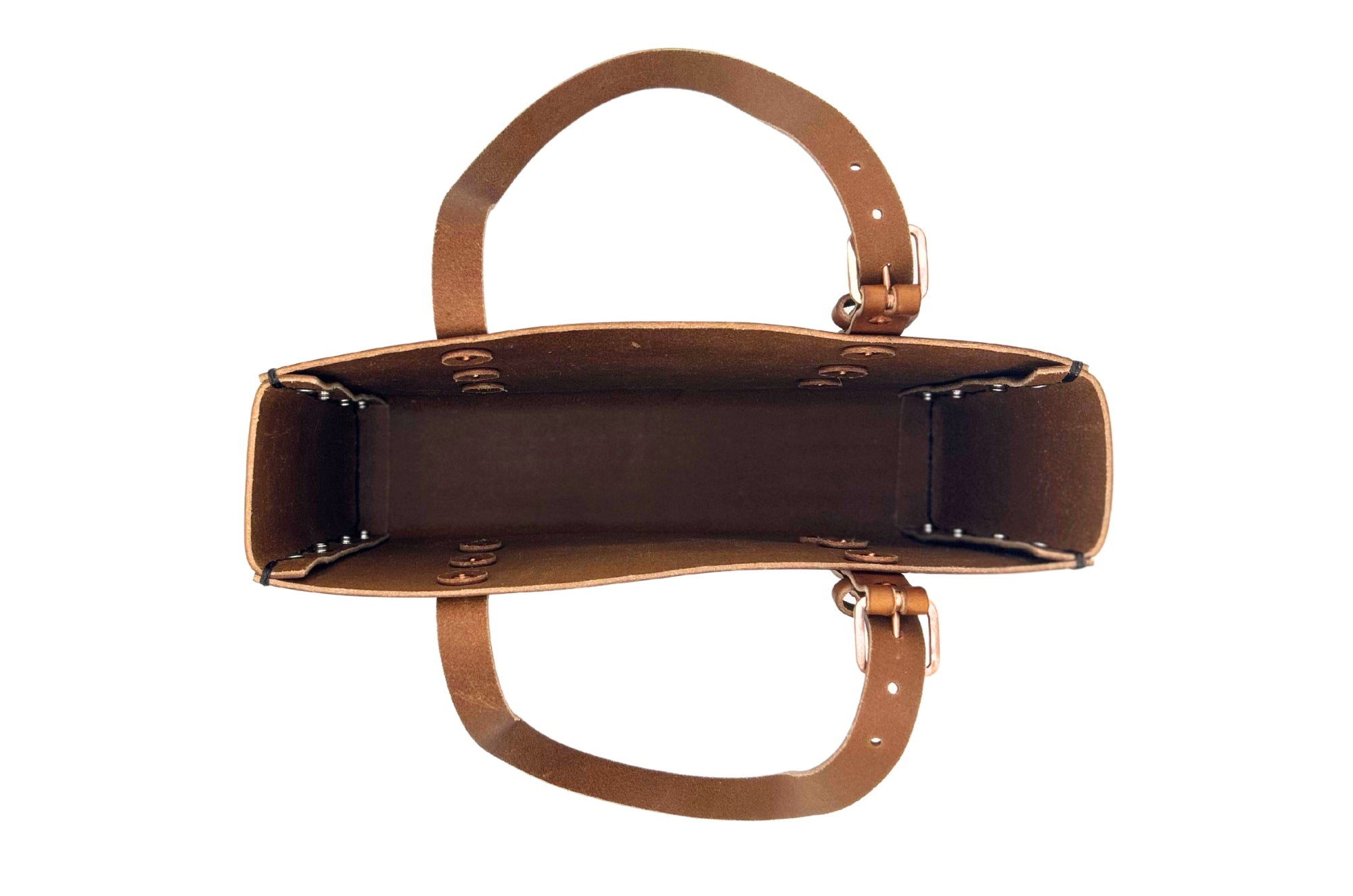 Limited Edition No. 714 Tote in Amber Brown with copper buckles- ONLY 1 MADE