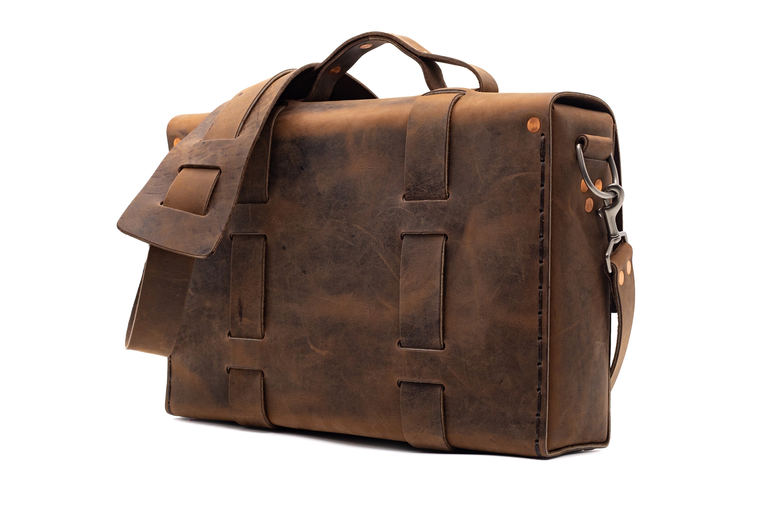 2025 Sample Sale - LIMITED EDITION NO. 4313 MINIMALIST STANDARD LEATHER SATCHEL IN CHANTILLY BROWN - 6 MADE, ONLY 5 REMAIN