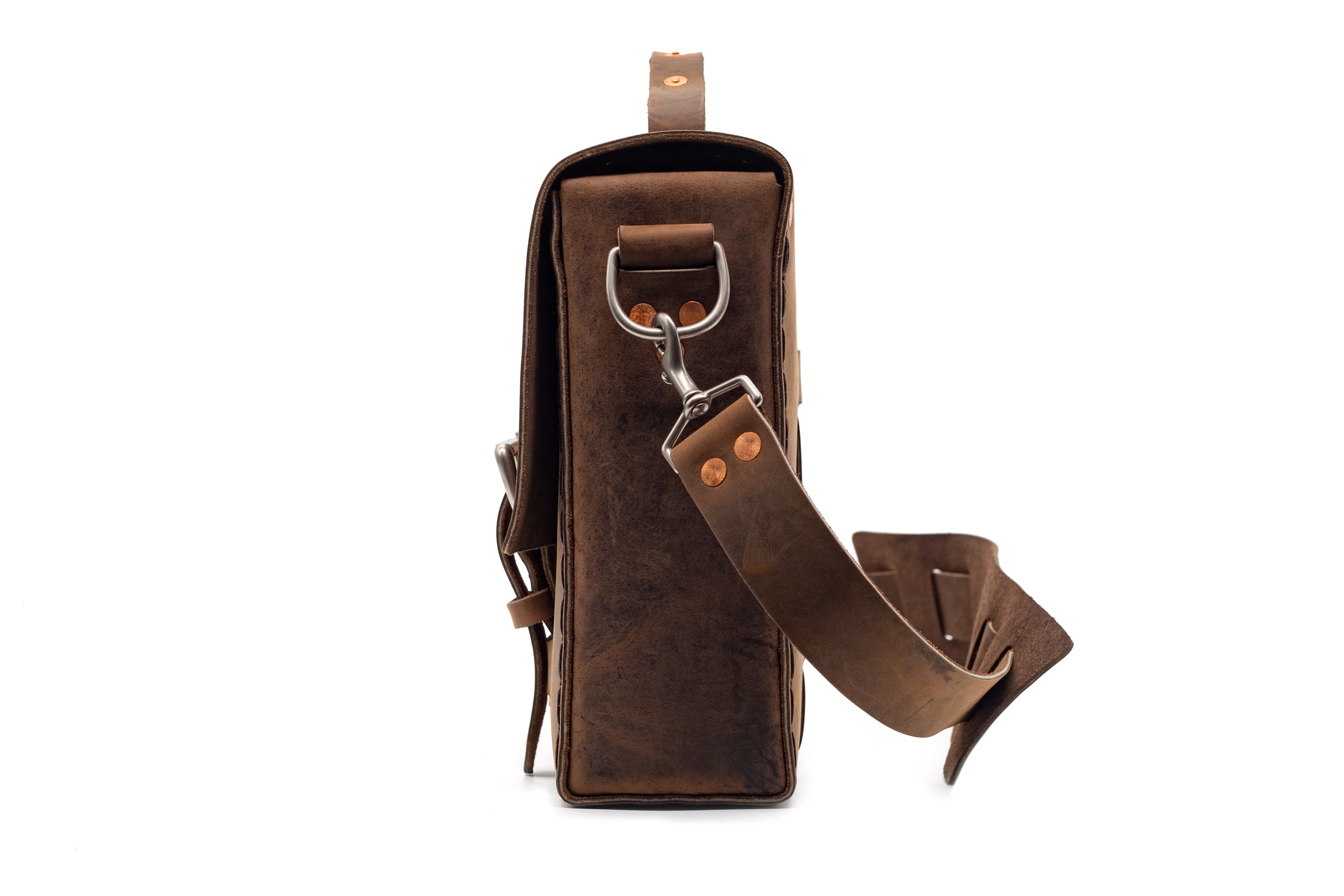 2025 Sample Sale - LIMITED EDITION NO. 4313 MINIMALIST STANDARD LEATHER SATCHEL IN CHANTILLY BROWN - 6 MADE, ONLY 5 REMAIN