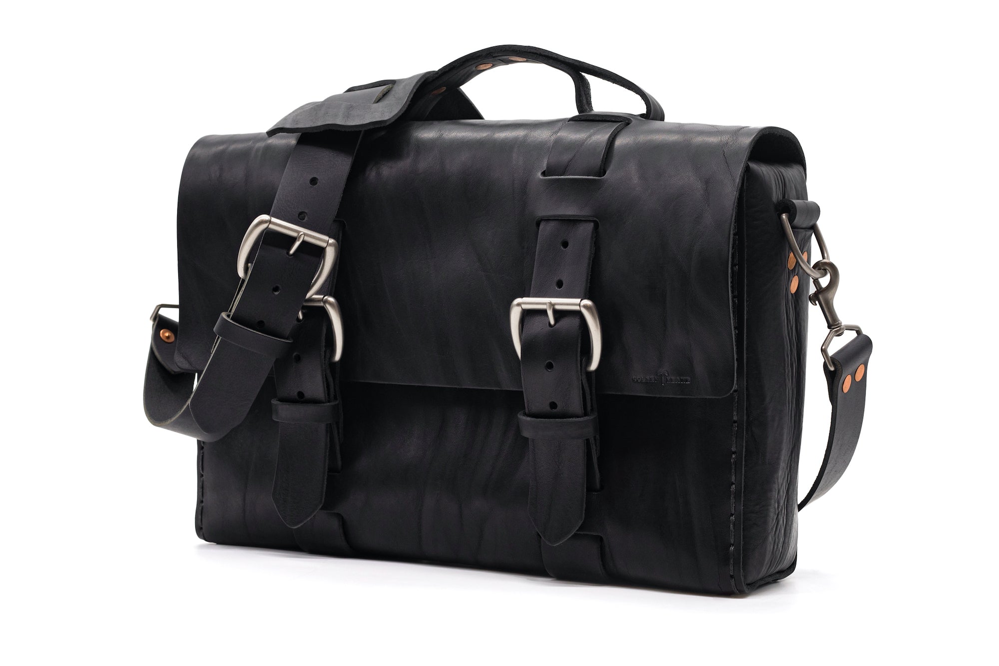 Limited Edition No. 4313 - Minimalist Standard Leather Satchel in Commonwealth Black - 5 MADE, SOLD OUT