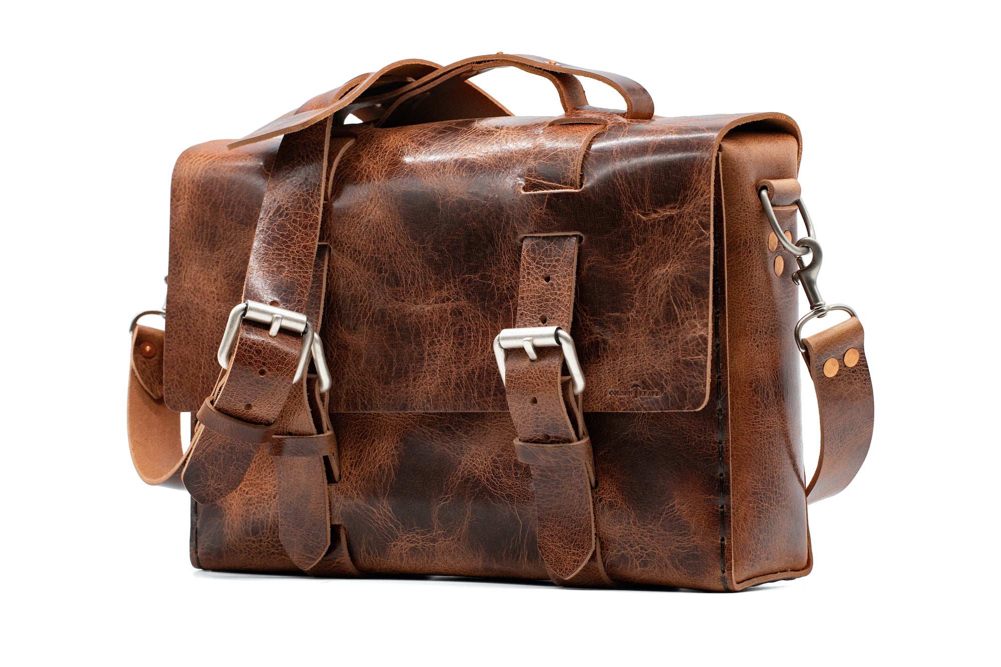 No. 4313 - Minimalist Leather Satchel