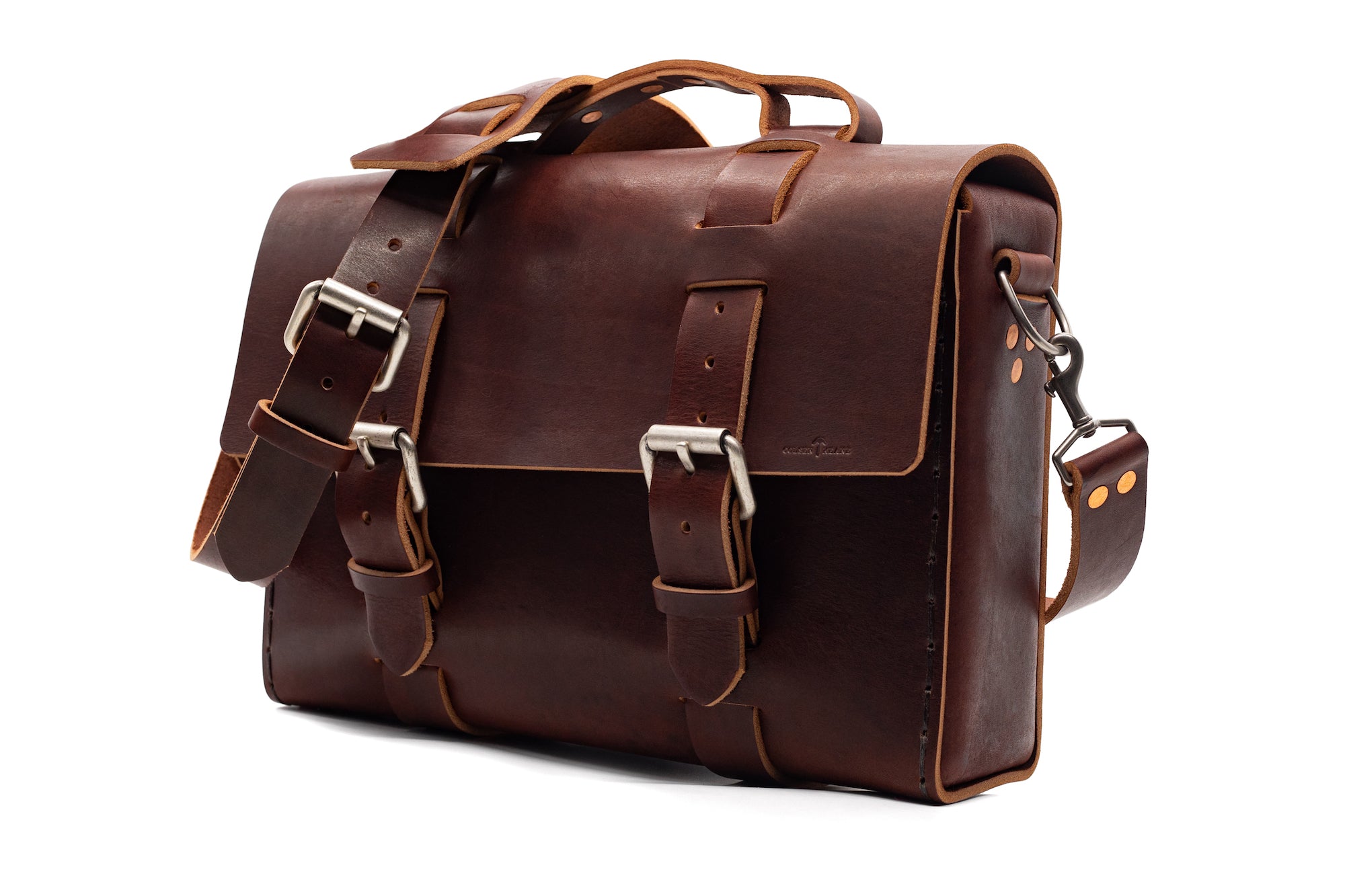 Limited Edition No. 4313 - Minimalist Standard Leather Satchel in Bay St. Brown - SOLD OUT