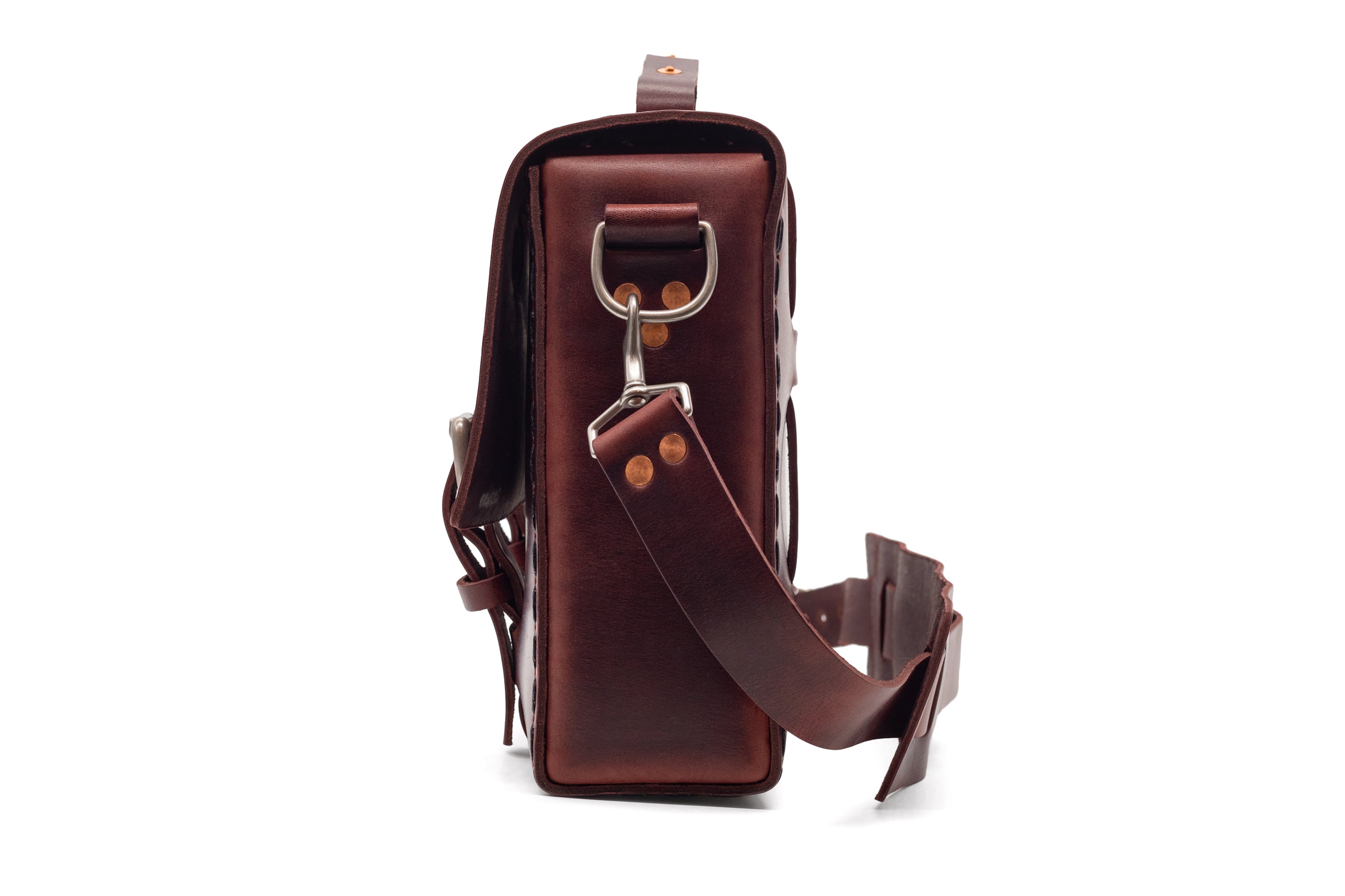 LIMITED EDITION NO. 4313 MINIMALIST STANDARD LEATHER SATCHEL IN BEAUMONT BROWN - ONLY 2 LEFT