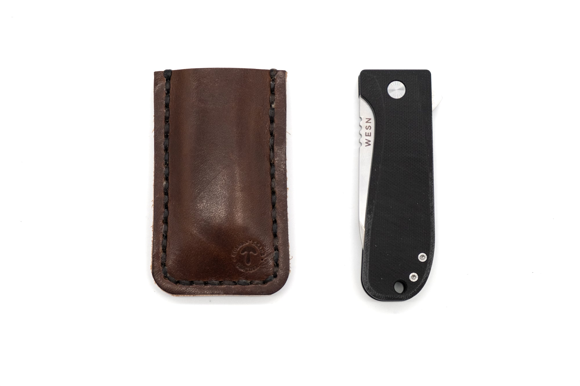 WESN The Allman Knife with Leather Sheath