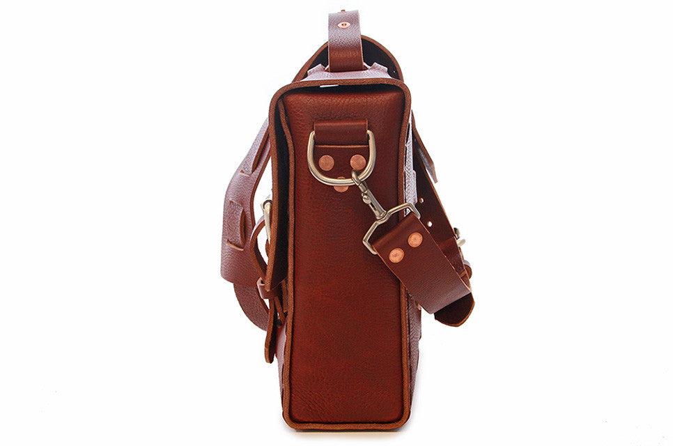 Limited Edition No. 4313 Minimalist Standard Satchel in Rich Pebbled Brown - ONLY 2 LEFT