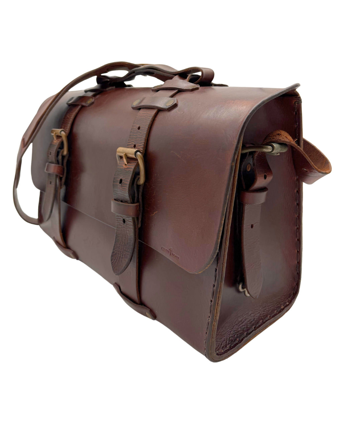 Seasoned Large No. 4311 Classic Satchel in Scotch Grunge with One Divider