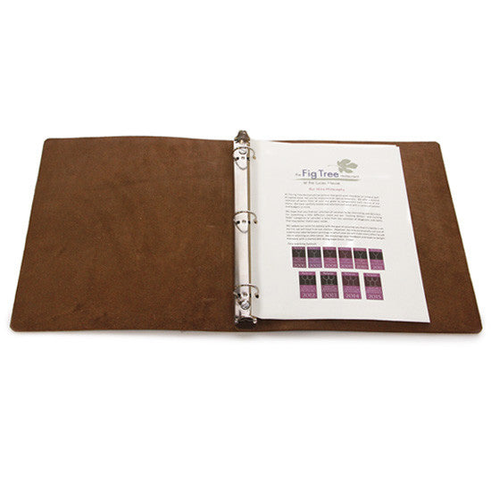 No. R103 - Leather Binder Menu Cover