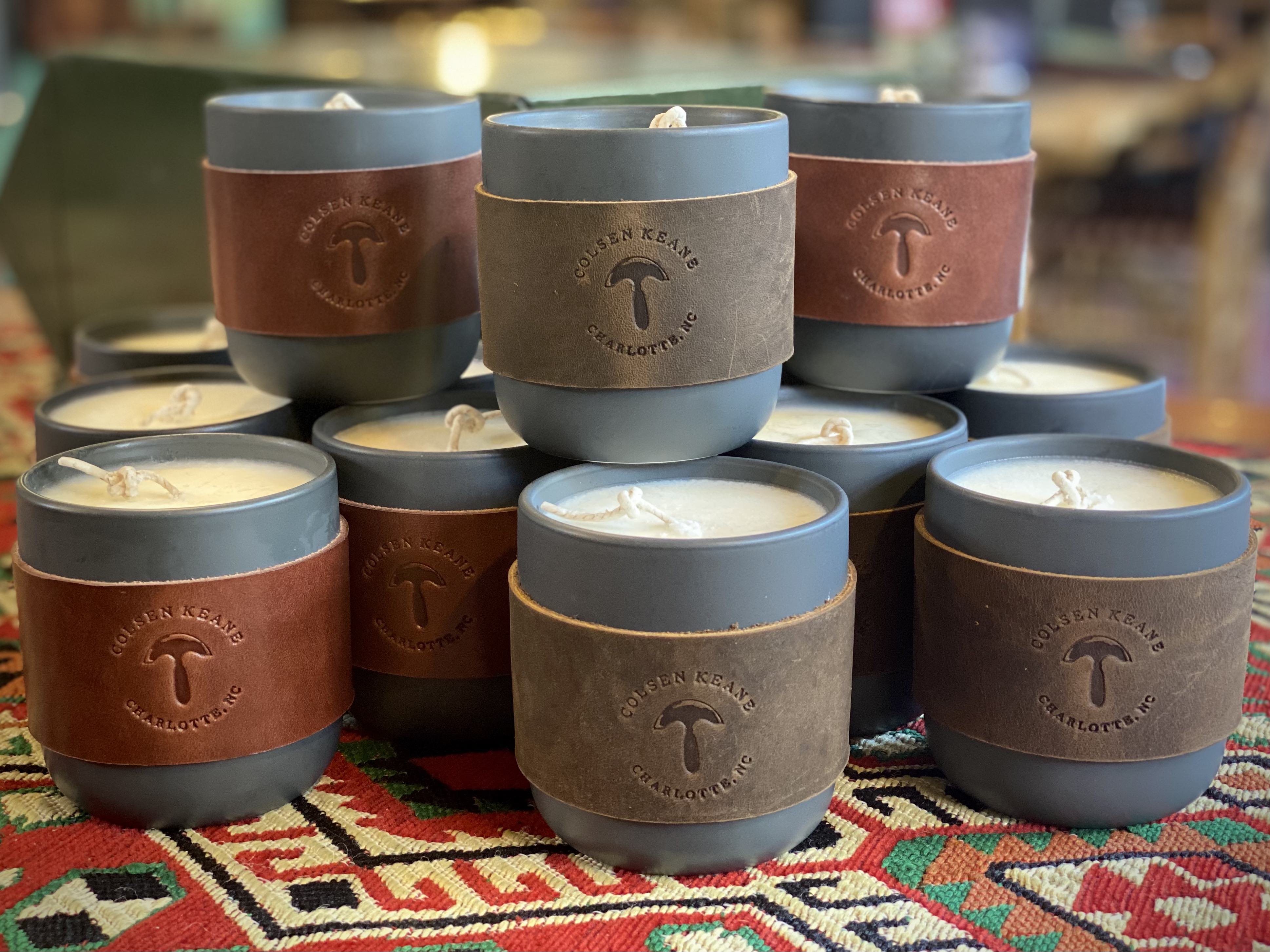 ColsenKeane Exclusive Leather Candle