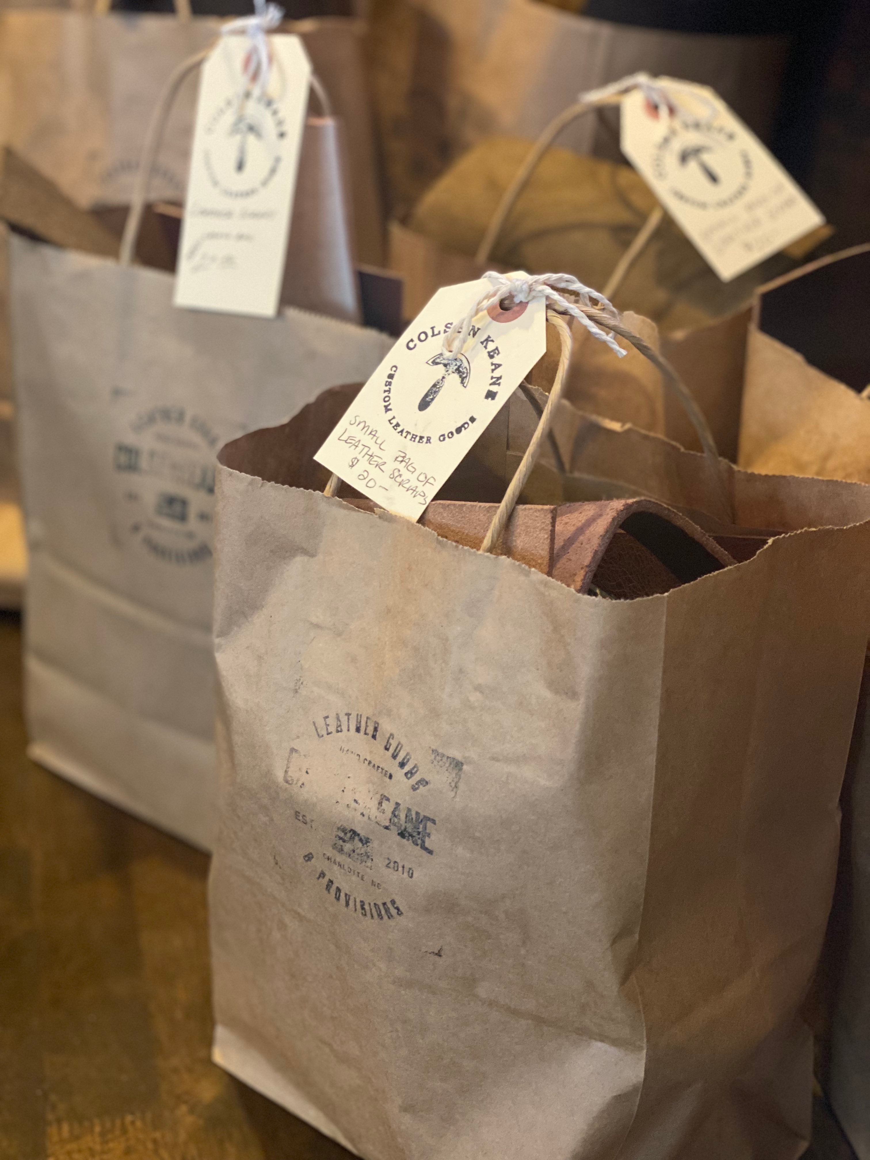 Leather Scrap Bags