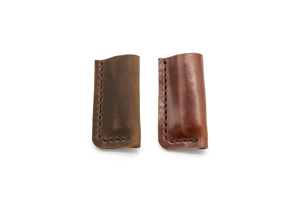 No. 222 - Stainless Steel Clipper with Leather Sheath